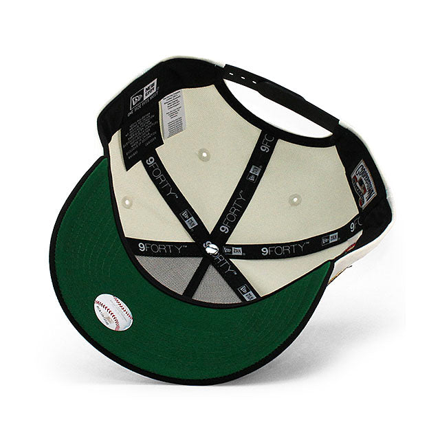 ニューエラ キャップ 9FORTY ニューヨーク ヤンキース MLB 2000 WORLD SERIES SUBWAY SERIES KELLY GREEN BOTTOM A-FRAME SNAPBACK CAP CREAM