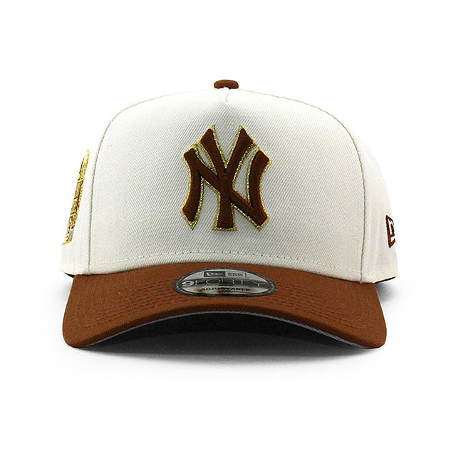 ニューエラ キャップ 9FORTY ニューヨーク ヤンキース MLB 2000 WORLD SERIES SUBWAY SERIES GREY BOTTOM A-FRAME SNAPBACK CAP CREAM