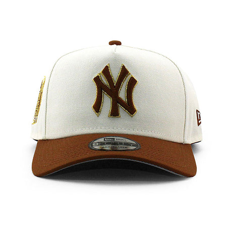 ニューエラ キャップ 9FORTY ニューヨーク ヤンキース MLB 2000 WORLD SERIES SUBWAY SERIES GREY BOTTOM A-FRAME SNAPBACK CAP CREAM