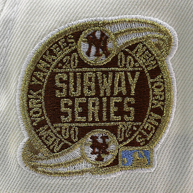 ニューエラ キャップ 9FORTY ニューヨーク ヤンキース MLB 2000 WORLD SERIES SUBWAY SERIES GREY BOTTOM A-FRAME SNAPBACK CAP CREAM