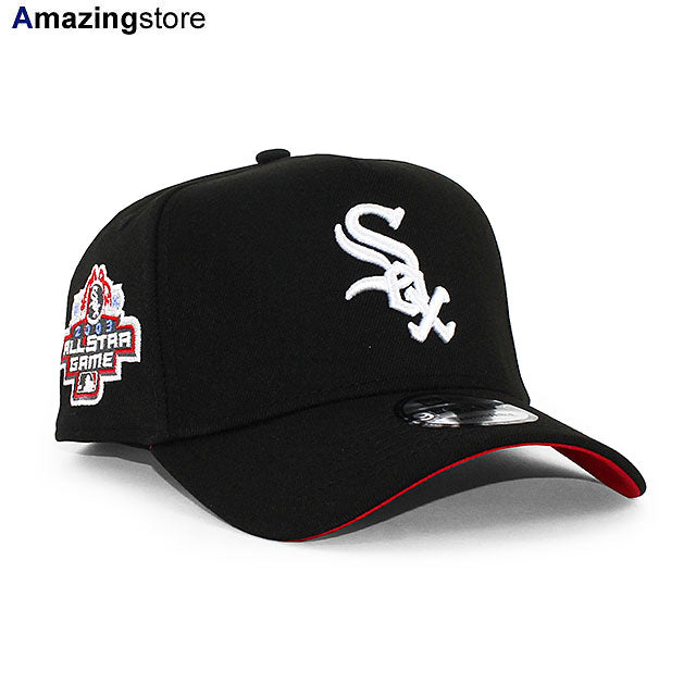 ニューエラ キャップ 9FORTY シカゴ ホワイトソックス MLB 2003 ALL STAR GAME RED BOTTOM A-FRAME SNAPBACK CAP BLACK