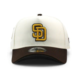 ニューエラ キャップ 9FORTY サンディエゴ パドレス MLB PETCO PARK 20TH GREY BOTTOM A-FRAME SNAPBACK CAP CREAM