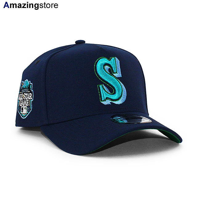 ニューエラ キャップ 9FORTY シアトル マリナーズ MLB 2023 ALL STAR GAME GREEN BOTTOM A-FRAME SNAPBACK CAP NAVY