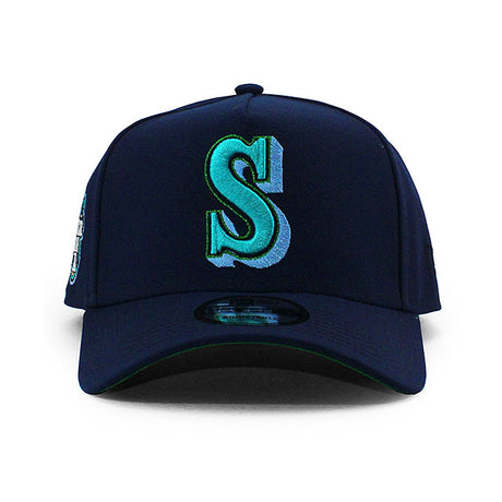 ニューエラ キャップ 9FORTY シアトル マリナーズ MLB 2023 ALL STAR GAME GREEN BOTTOM A-FRAME SNAPBACK CAP NAVY