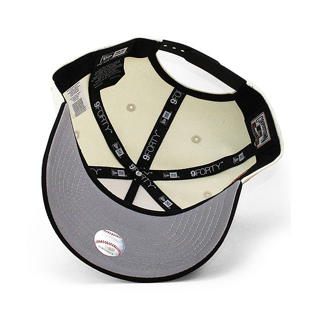 ニューエラ キャップ 9FORTY カリフォルニア エンゼルス MLB 25TH GREY BOTTOM A-FRAME SNAPBACK CAP CREAM