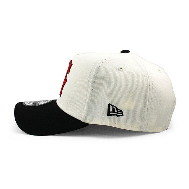 ニューエラ キャップ 9FORTY カリフォルニア エンゼルス MLB 25TH GREY BOTTOM A-FRAME SNAPBACK CAP CREAM