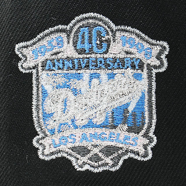 Dodgers 9FIFTY アート刺繍 限定モデル Black Los Angeles Dodgers Pink Bottom 50th Anniversary Side