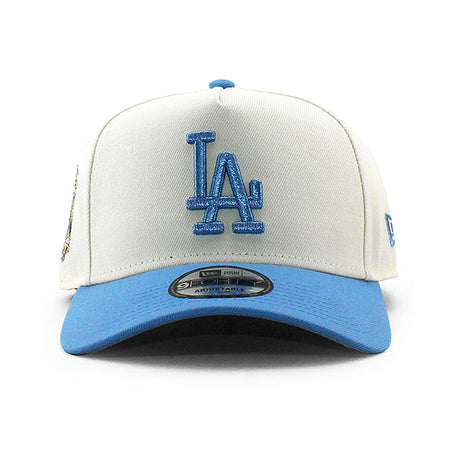 ニューエラ キャップ 9FORTY ロサンゼルス ドジャース MLB 40TH GREY BOTTOM A-FRAME SNAPBACK CAP CREAM