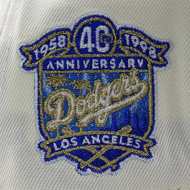 ニューエラ キャップ 9FORTY ロサンゼルス ドジャース MLB 40TH GREY BOTTOM A-FRAME SNAPBACK CAP CREAM