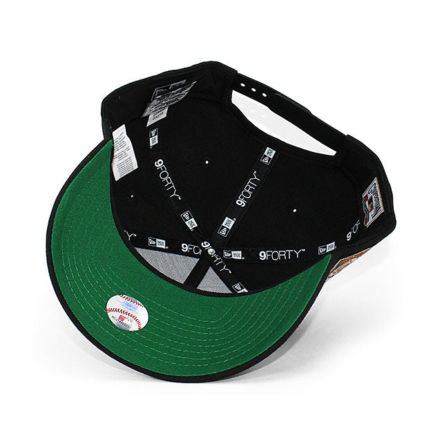 ニューエラ キャップ 9FORTY シアトル マリナーズ MLB 40TH ANNIVERSARY KELLY GREEN BOTTOM A-FRAME SNAPBACK CAP BLACK