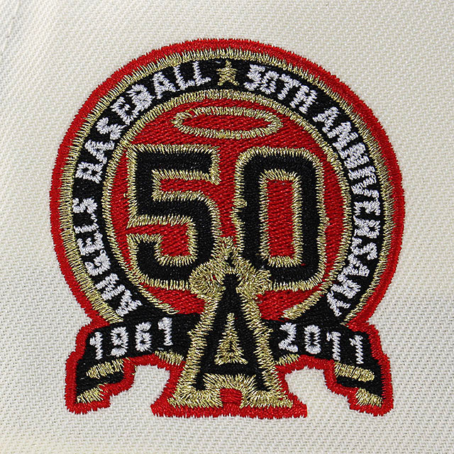 ニューエラ キャップ 9FORTY ロサンゼルス エンゼルス MLB 50TH GREY BOTTOM A-FRAME SNAPBACK CAP CREAM