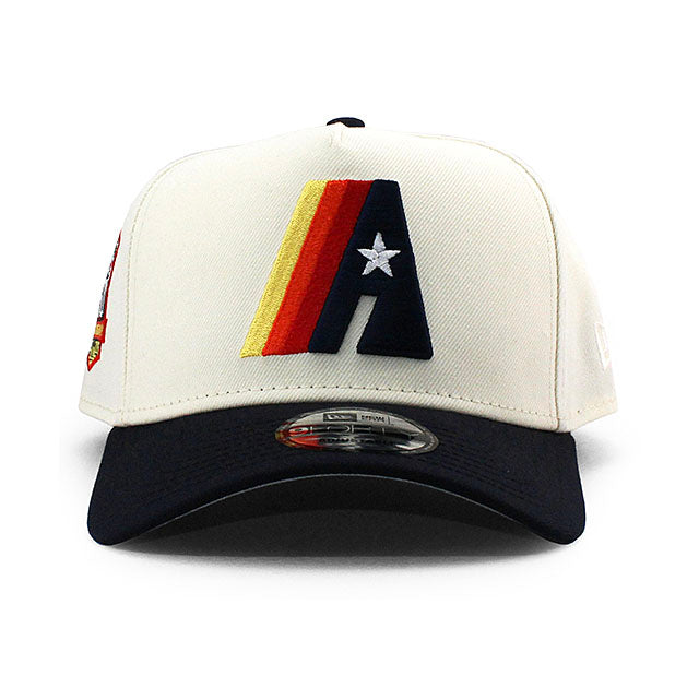 ニューエラ キャップ 9FORTY ヒューストン アストロズ MLB 50TH GREY BOTTOM A-FRAME SNAPBACK CAP CREAM