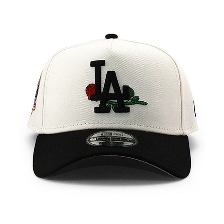 ニューエラ キャップ 9FORTY ロサンゼルス ドジャース MLB 50TH GREY BOTTOM A-FRAME SNAPBACK CAP CREAM