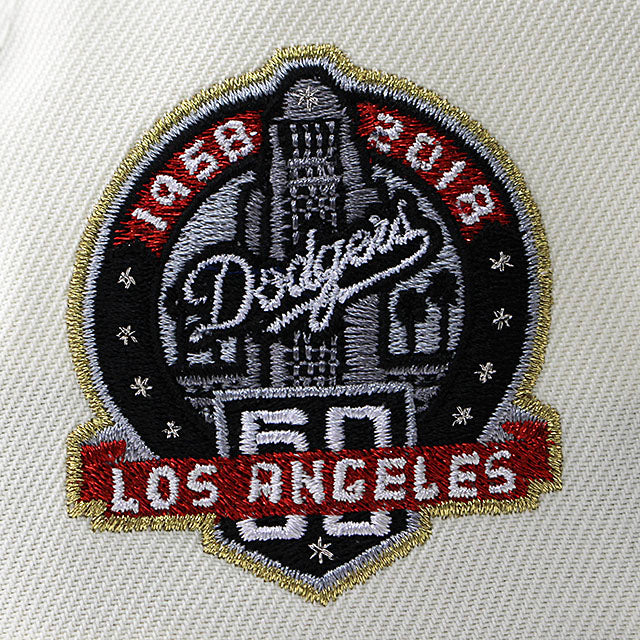 ニューエラ キャップ 9FORTY ロサンゼルス ドジャース MLB 50TH GREY BOTTOM A-FRAME SNAPBACK CAP CREAM
