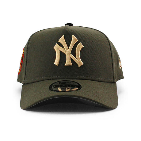 ニューエラ キャップ 9FORTY ニューヨーク ヤンキース MLB 50TH GREY BOTTOM A-FRAME SNAPBACK CAP OLIVE