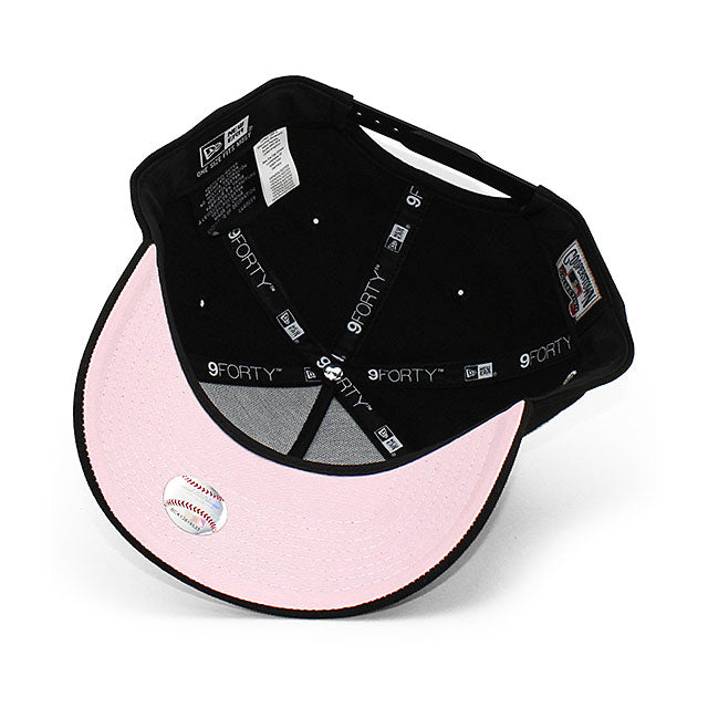 ニューエラ キャップ 9FORTY シカゴ ホワイトソックス MLB 55TH PINK BOTTOM A-FRAME SNAPBACK CAP BLACK