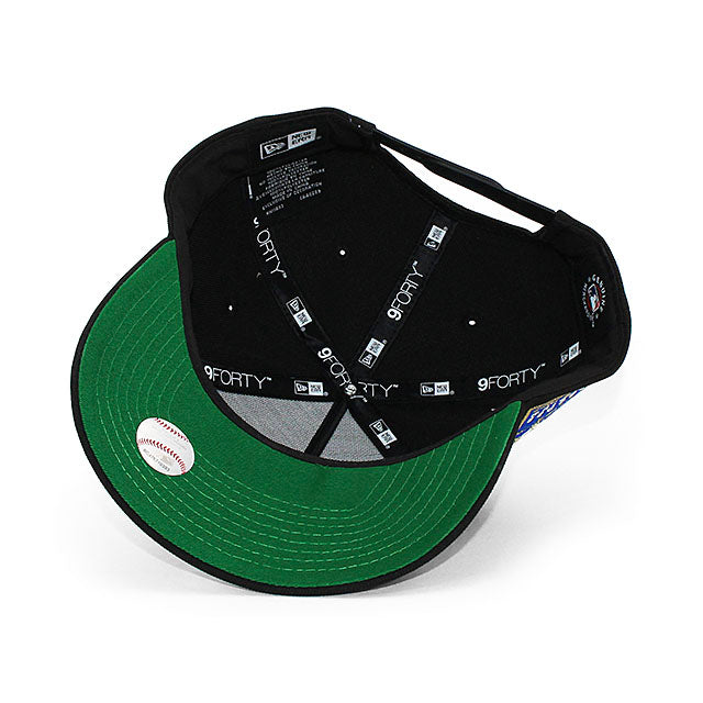 ニューエラ キャップ 9FORTY ロサンゼルス ドジャース MLB 60TH ANNIVERSARY KELLY GREEN BOTTOM A-FRAME SNAPBACK CAP BLACK