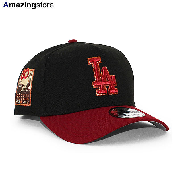 ニューエラ キャップ 9FORTY ロサンゼルス ドジャース MLB 60TH GREY BOTTOM A-FRAME SNAPBACK CAP BLACK