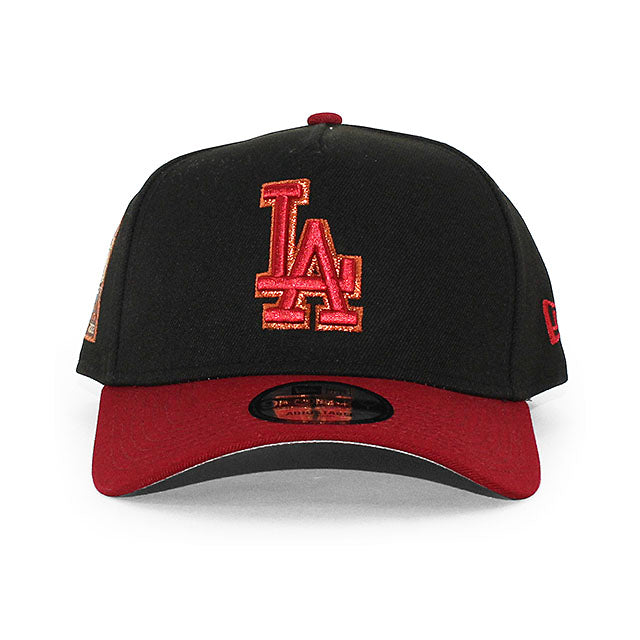 ニューエラ キャップ 9FORTY ロサンゼルス ドジャース MLB 60TH GREY BOTTOM A-FRAME SNAPBACK CAP BLACK
