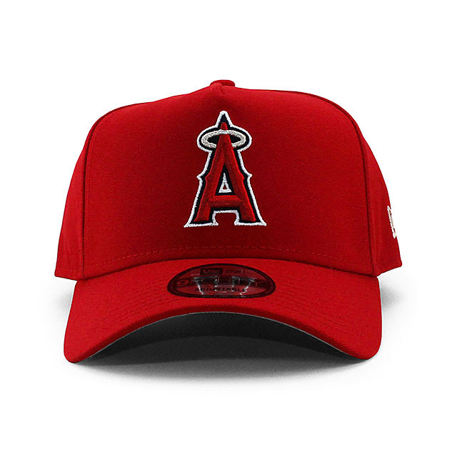 ニューエラ キャップ 9FORTY ロサンゼルス エンゼルス MLB A-FRAME SNAPBACK CAP RED