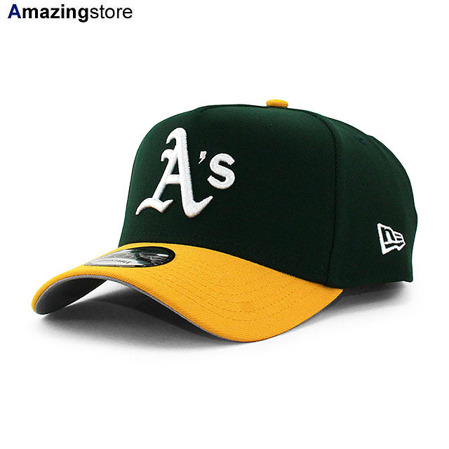 ニューエラ キャップ 9FORTY オークランド アスレチックス MLB A-FRAME SNAPBACK CAP GREEN