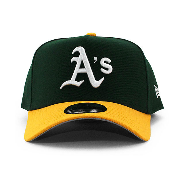 ニューエラ キャップ 9FORTY オークランド アスレチックス MLB A-FRAME SNAPBACK CAP GREEN