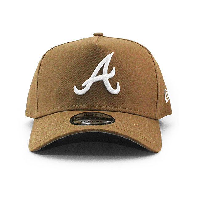 ニューエラ キャップ 9FORTY アトランタ ブレーブス MLB A-FRAME SNAPBACK CAP KHAKI