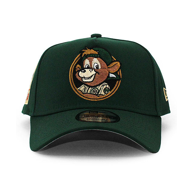 ニューエラ キャップ 9FORTY シカゴ カブス MLB BE ALERT FOR FOUL BALLS GREY BOTTOM A-FRAME SNAPBACK CAP GREEN