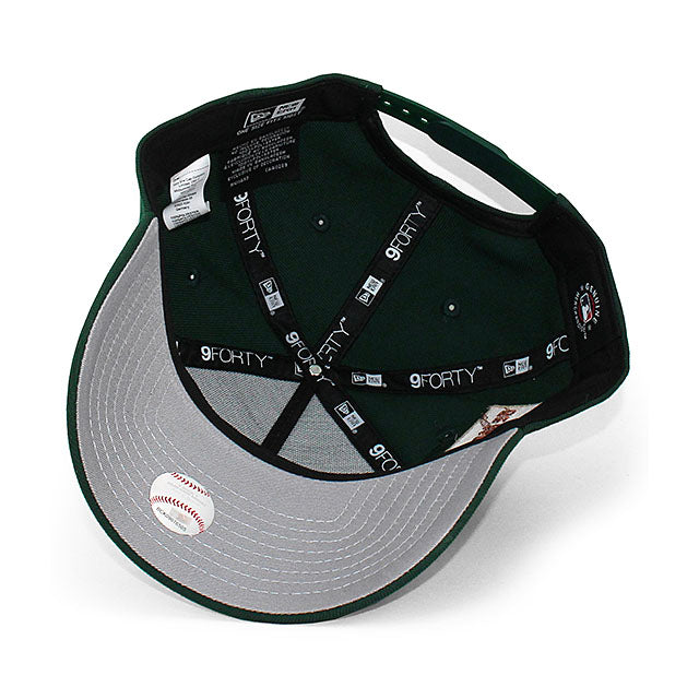 ニューエラ キャップ 9FORTY シカゴ カブス MLB BE ALERT FOR FOUL BALLS GREY BOTTOM A-FRAME SNAPBACK CAP GREEN