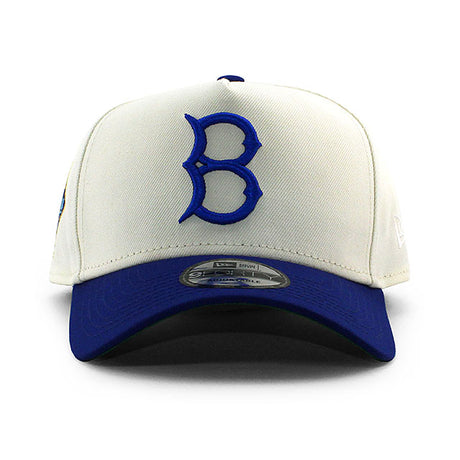 ニューエラ キャップ 9FORTY ブルックリン ドジャース MLB JACKIE ROBINSON 100YEARS KELLY GREEN BOTTOM A-FRAME SNAPBACK CAP CREAM