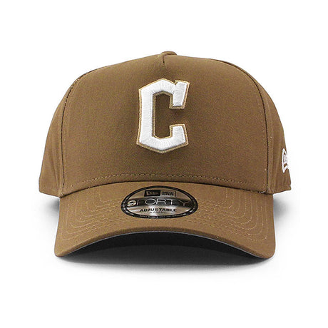 ニューエラ キャップ 9FORTY クリーブランド ガーディアンズ MLB A-FRAME SNAPBACK CAP KHAKI