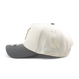 ニューエラ キャップ 9FORTY クリーブランド インディアンス MLB JACOBS FIELD 1994 INAUGURAL SEASON GREY BOTTOM A-FRAME SNAPBACK CAP CREAM