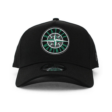 ニューエラ キャップ 9FORTY シアトル マリナーズ MLB TONAL POP A-FRAME SNAPBACK CAP BLACK