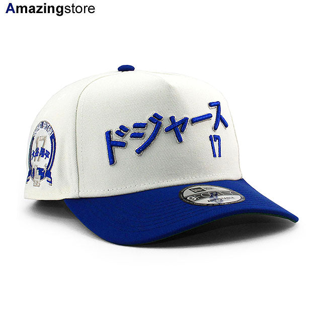 ニューエラ キャップ 9FORTY ロサンゼルス ドジャース MLB OHTANI SHOHEI GREEN BOTTOM A-FRAME SNAPBACK CAP CREAM