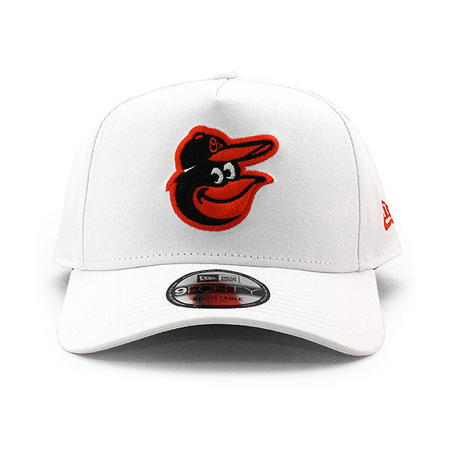 ニューエラ キャップ 9FORTY ボルチモア オリオールズ MLB A-FRAME SNAPBACK CAP WHITE