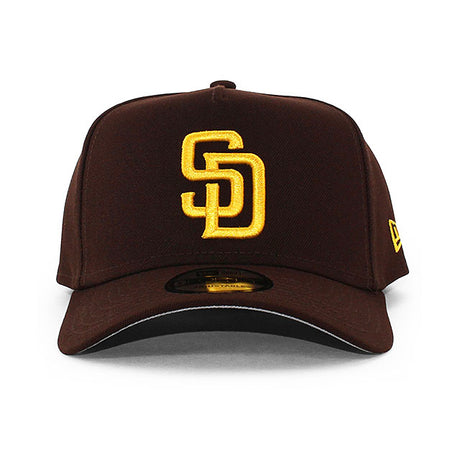 ニューエラ キャップ 9FORTY サンディエゴ パドレス MLB A-FRAME SNAPBACK CAP BROWN