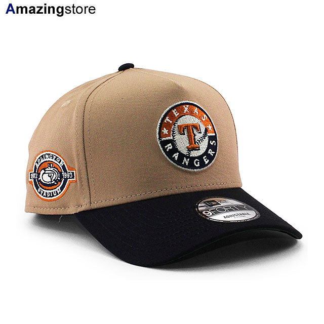 ニューエラ キャップ 9FORTY テキサス レンジャーズ MLB ARLINGTON STADIUM KELLY GREEN BOTTOM A-FRAME SNAPBACK CAP BEIGE