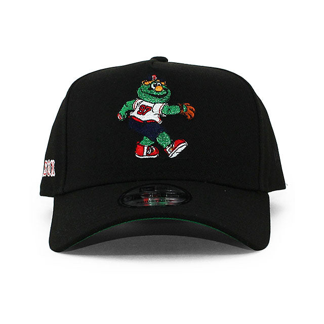 ニューエラ キャップ 9FORTY ボストン レッドソックス MLB MASCOT KELLY BOTTOM A-FRAME SNAPBACK CAP BLACK