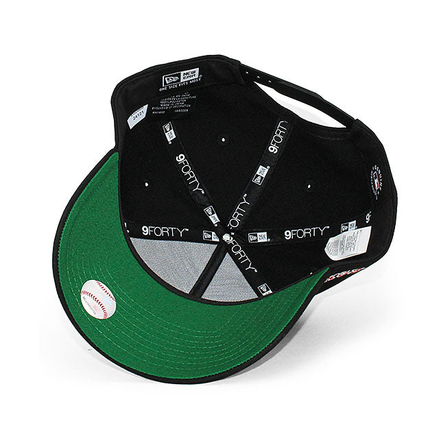 ニューエラ キャップ 9FORTY ボストン レッドソックス MLB MASCOT KELLY BOTTOM A-FRAME SNAPBACK CAP BLACK