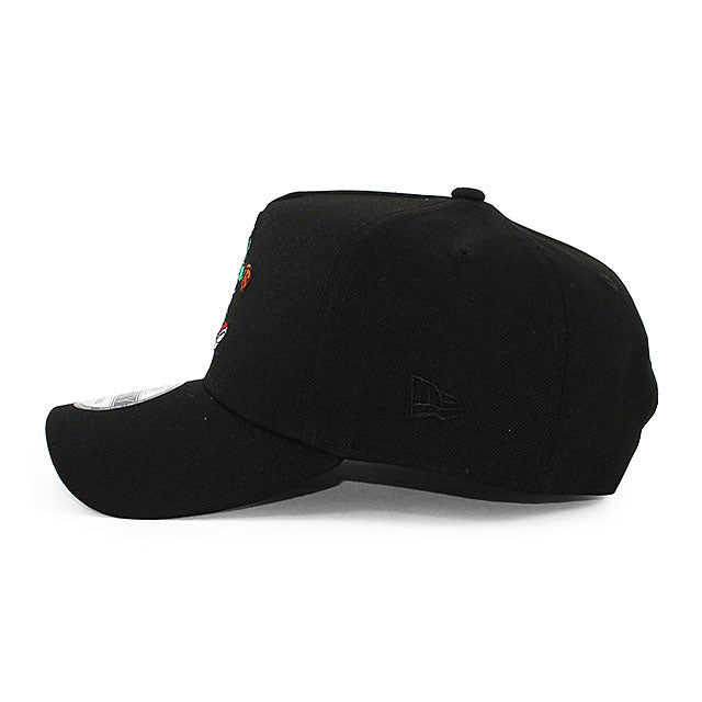 ニューエラ キャップ 9FORTY ボストン レッドソックス MLB MASCOT KELLY BOTTOM A-FRAME SNAPBACK CAP BLACK