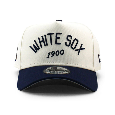 ニューエラ キャップ 9FORTY スナップバック アリス&ワンダー シカゴ ホワイトソックス MLB A-FRAME SNAPBACK CAP CREAM