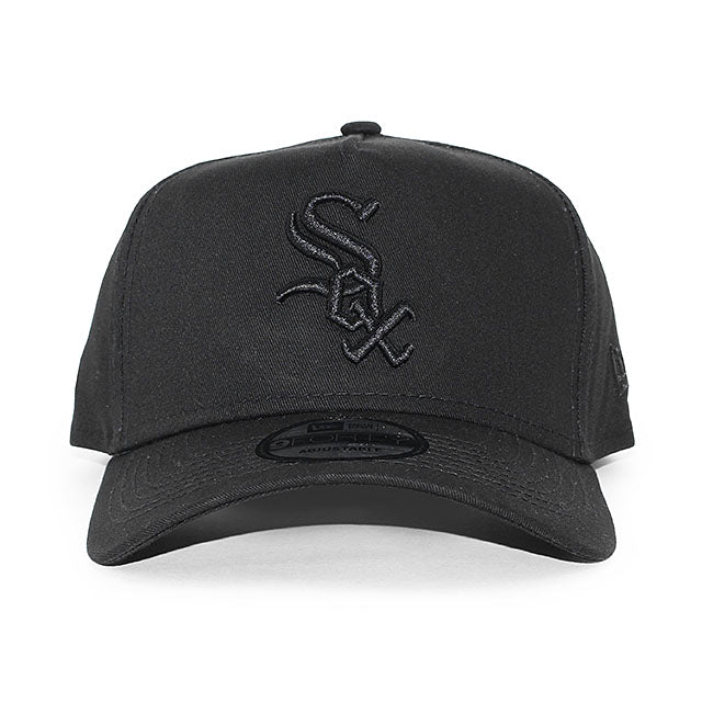 EU AU限定 ニューエラ キャップ 9FORTY シカゴ ホワイトソックス MLB A-FRAME SNAPBACK CAP BLACKOUT