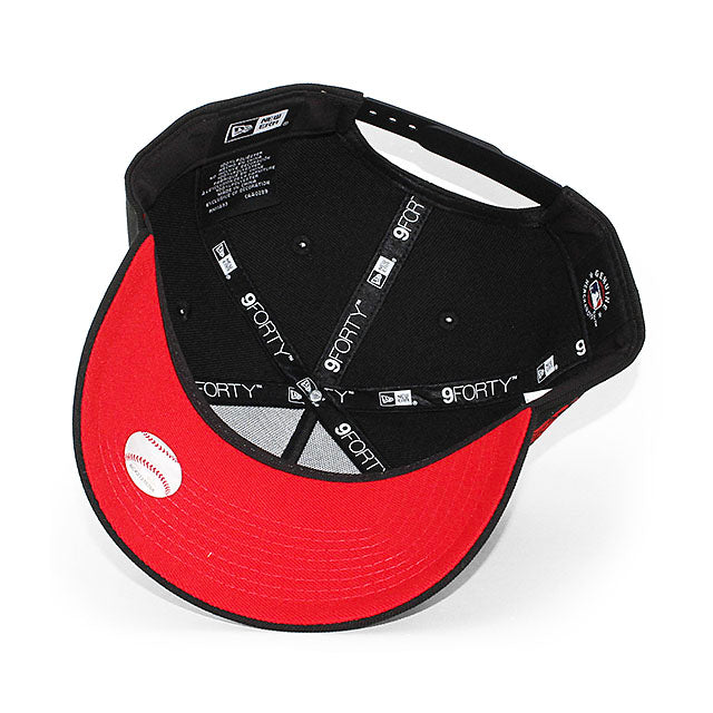 ニューエラ キャップ 9FORTY シカゴ ホワイトソックス MLB COMISKEY PARK RED BOTTOM A-FRAME SNAPBACK CAP BLACK