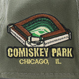 ニューエラ キャップ 9FORTY シカゴ ホワイトソックス MLB COMISKEY PARK GREY BOTTOM A-FRAME SNAPBACK CAP R GREEN