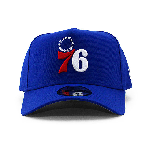 ニューエラ キャップ 9FORTY フィラデルフィア 76ERS NBA A-FRAME SNAPBACK CAP BLUE