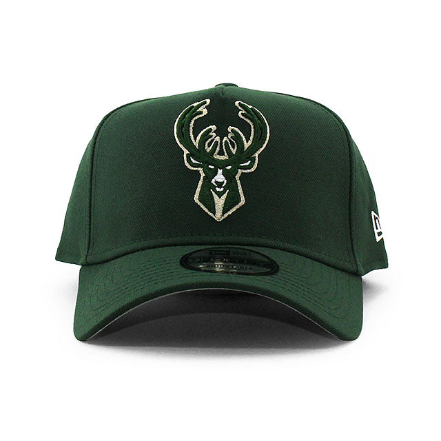 ニューエラ キャップ 9FORTY ミルウォーキー バックス NBA A-FRAME SNAPBACK CAP GREEN