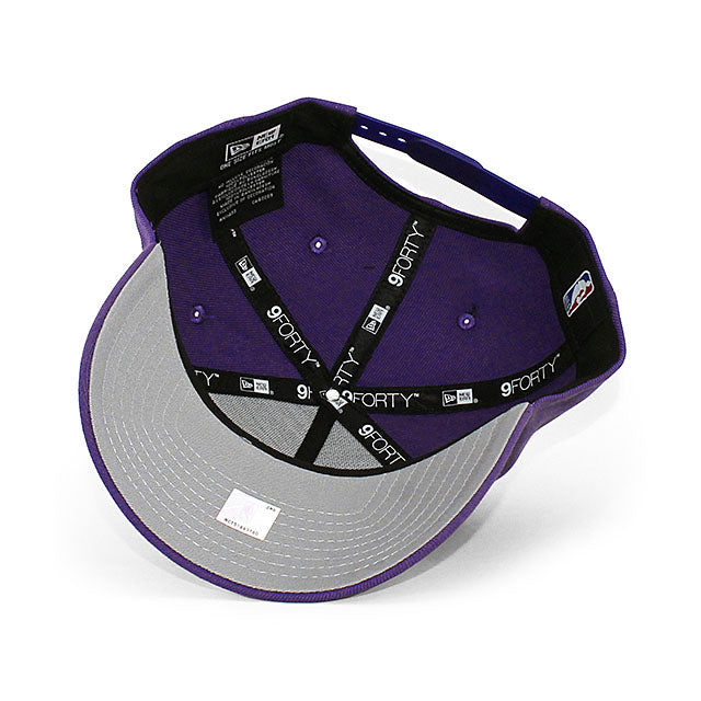 ニューエラ キャップ 9FORTY ロサンゼルス レイカーズ NBA A-FRAME SNAPBACK CAP PURPLE