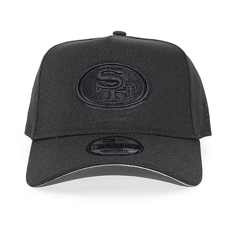 ニューエラ キャップ 9FORTY サンフランシスコ 49ERS NFL A-FRAME SNAPBACK CAP BLACKOUT