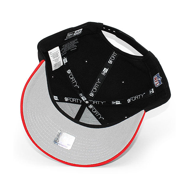 ニューエラ キャップ 9FORTY カンザスシティ チーフス NFL 60TH GREY BOTTOM A-FRAME SNAPBACK CAP BLACK