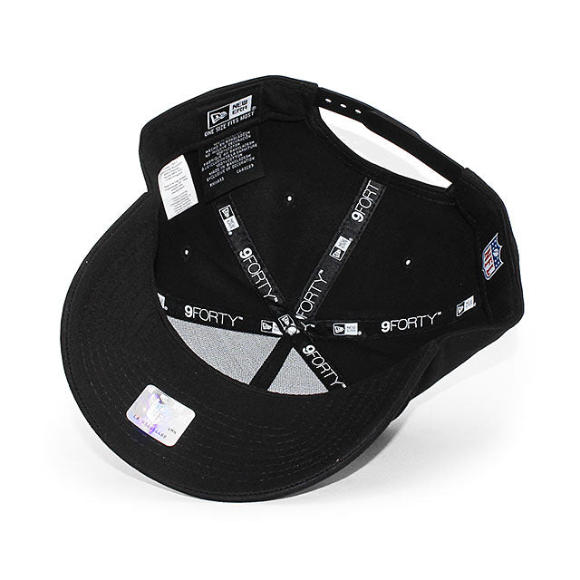 ニューエラ キャップ 9FORTY カンザスシティ チーフス NFL A-FRAME SNAPBACK CAP BLACK